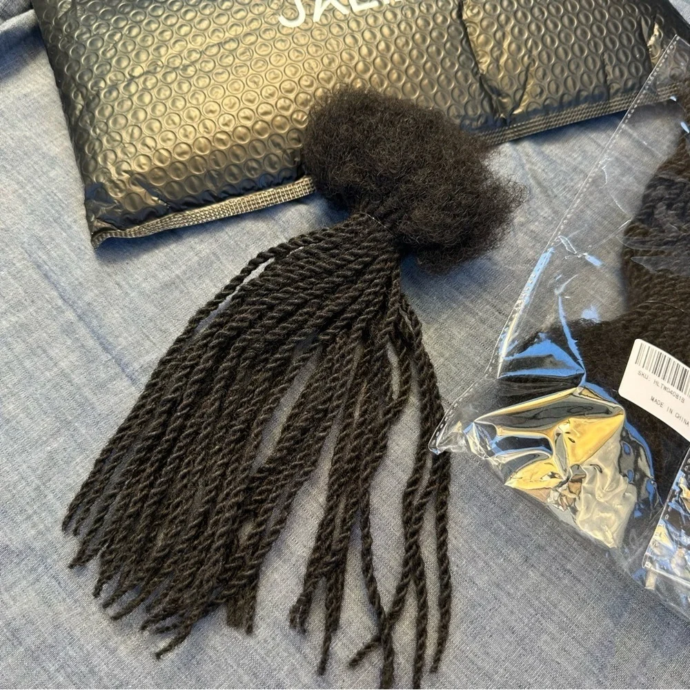 10” Human Hair Dreadlocks 90 strands Twist Loc Extension 0.4cm Pencil Size #RA6